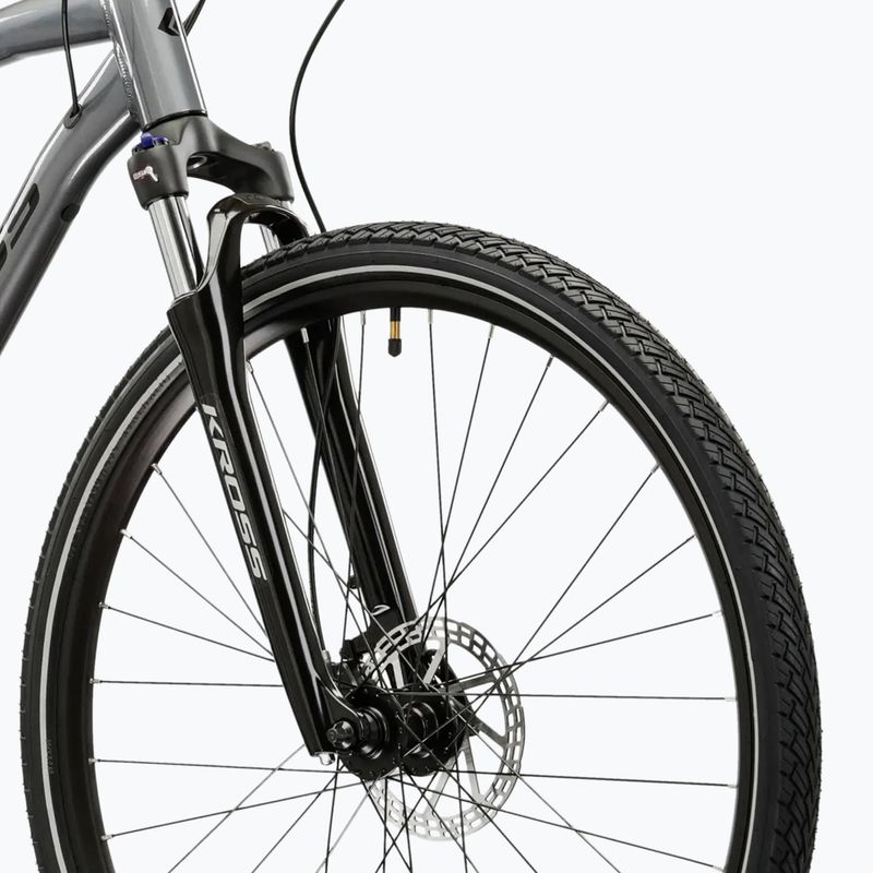 Rower crossowy KROSS Evado 5.0 szary/czarny/połysk 5