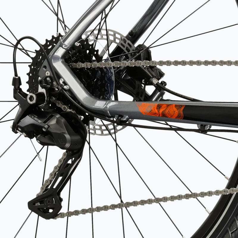 Rower crossowy KROSS Evado 5.0 szary/czarny/połysk 8