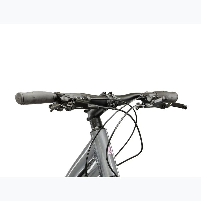 Rower crossowy damski KROSS Evado 4.0 W szary/różowy/połysk 4