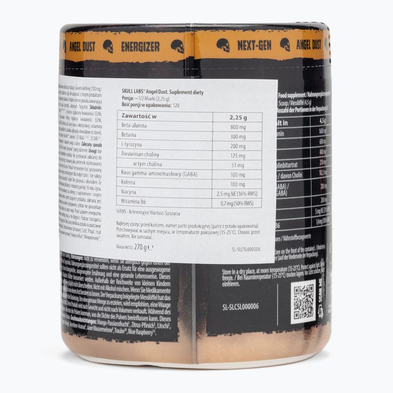 Przedtreningówka Fitness Authority Skull Labs Ange Dust 270 g mango/ lemon 2