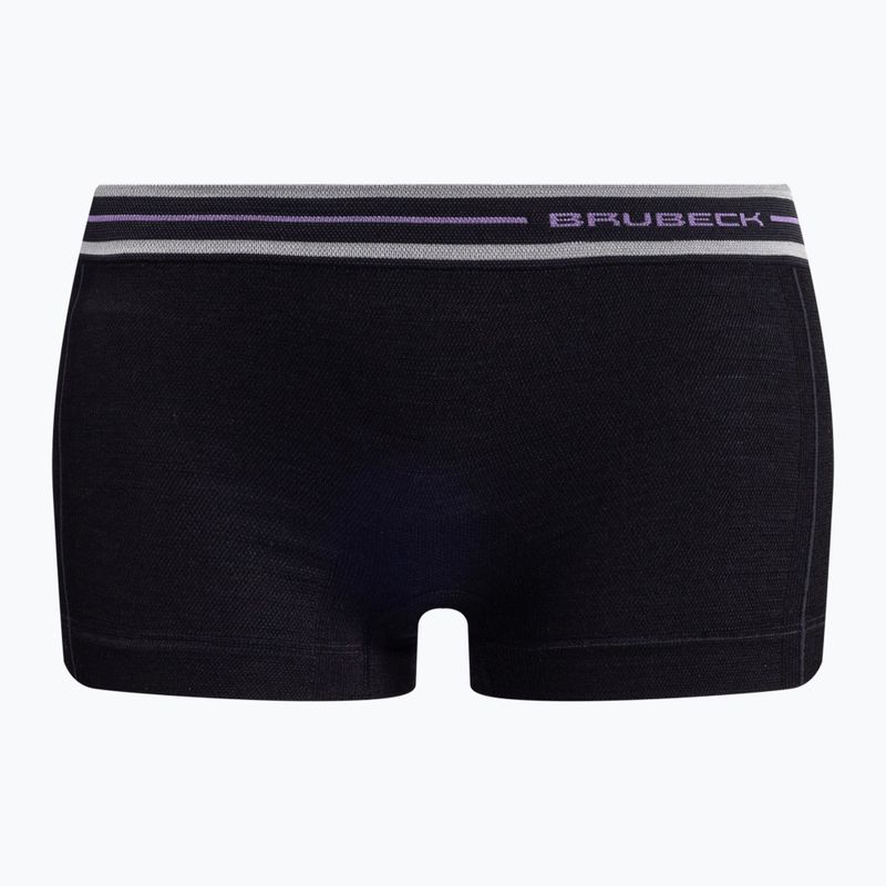 Bokserki termoaktywne damskie Brubeck Active Wool czarny