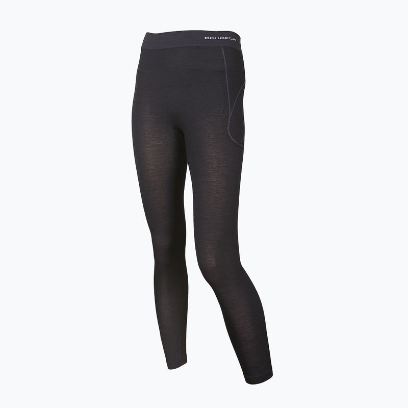 Spodnie termoaktywne damskie Brubeck Active Wool czarny