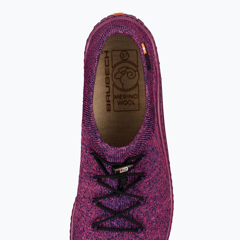 Buty barefoot damskie Brubeck Barefoot Merino śliwkowy/fuksjowy 14