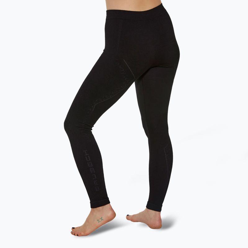 Spodnie termoaktywne damskie Brubeck Extreme Merino czarny 2