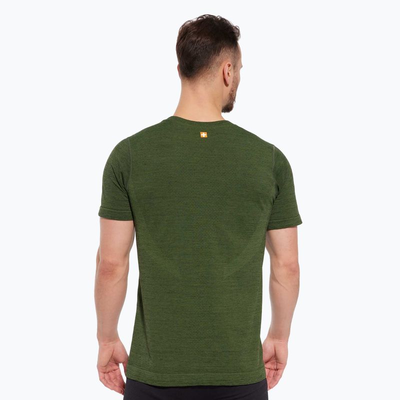 Koszulka termoaktywna męska Brubeck Outdoor Merino Wool Pro ciemnozielony/niedźwiedź 4 2