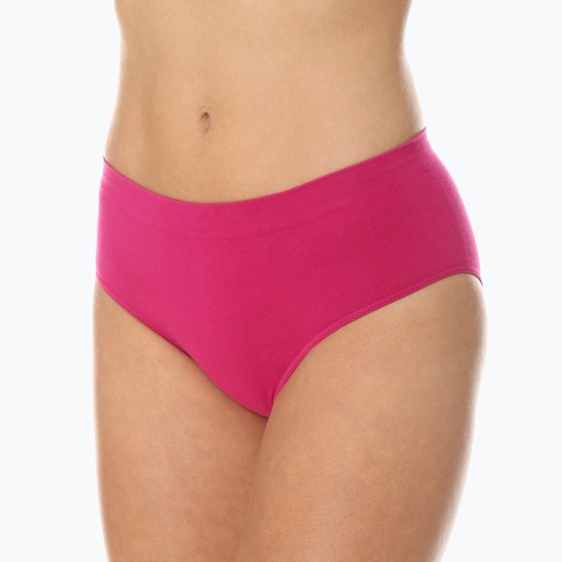 Majtki termoaktywne damskie Brubeck Classic Comfort Cotton fuksjowy 4