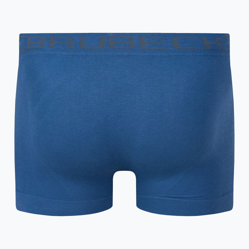 Bokserki termoaktywne męskie Brubeck Comfort Cotton niebieskie indygo 2