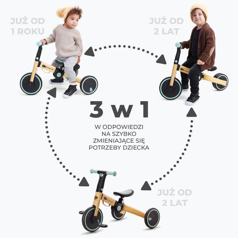 Rowerek biegowy trójkołowy Kinderkraft 4TRIKE blue 11