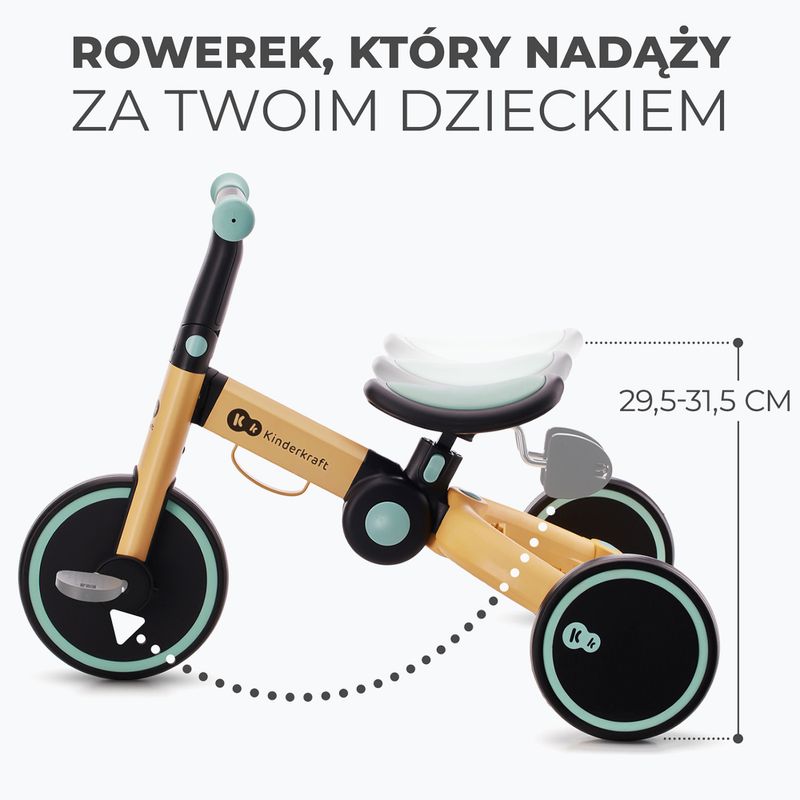 Rowerek biegowy trójkołowy Kinderkraft 4TRIKE blue 12