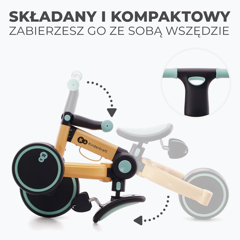 Rowerek biegowy trójkołowy Kinderkraft 4TRIKE blue 13