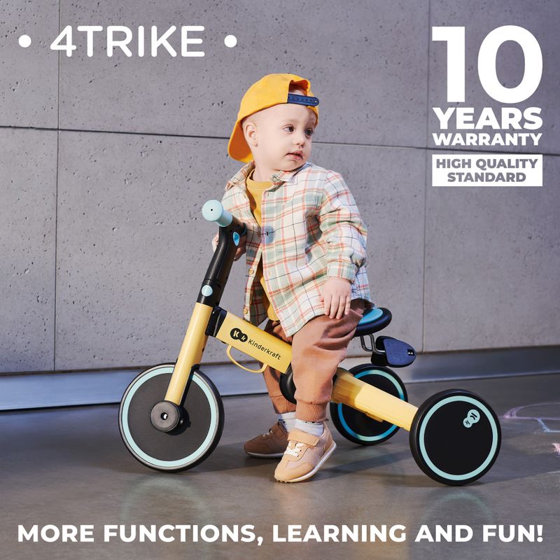Rowerek biegowy trójkołowy Kinderkraft 4TRIKE blue 16
