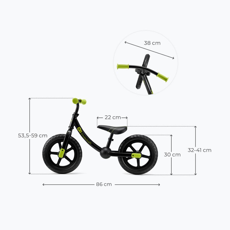 Rowerek biegowy Kinderkraft 2Way Next black 2