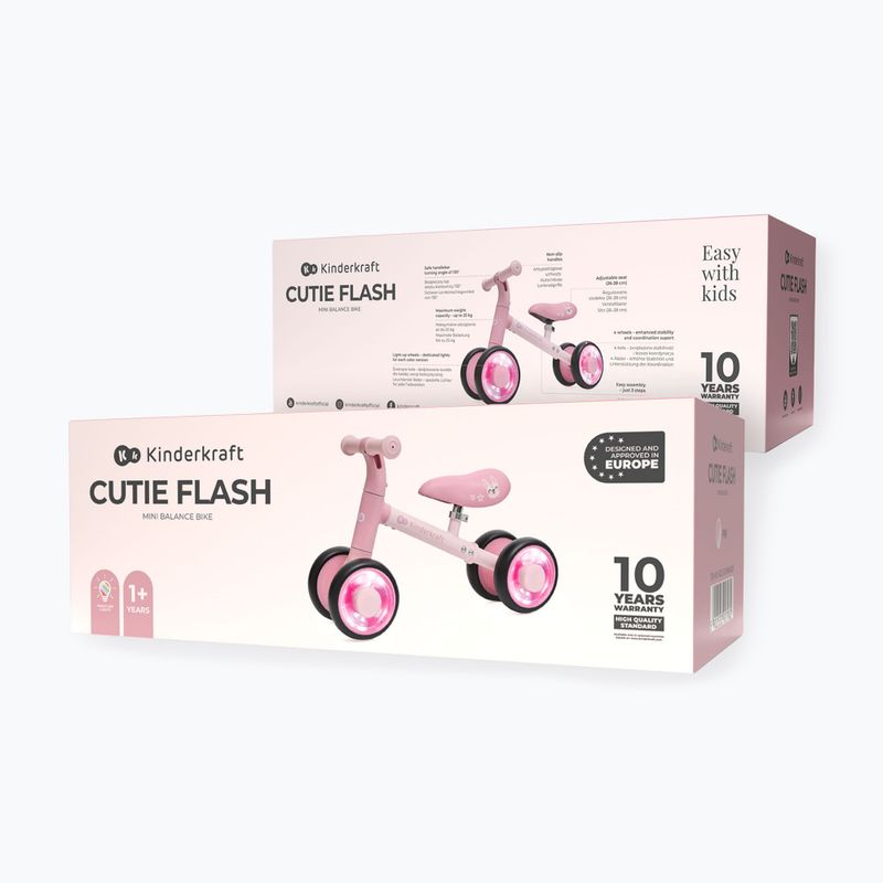 Rowerek biegowy Kinderkraft Cutie Flash pink 6
