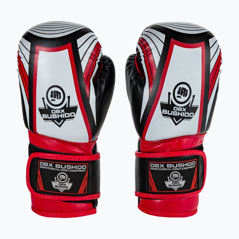 Rękawice bokserskie dziecięce DBX BUSHIDO ARB-407v2 czarno-czerwone 2