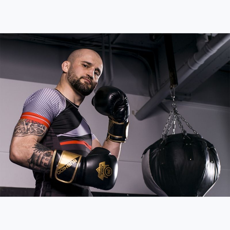 Rękawice bokserskie DBX BUSHIDO B-2v10 czarno-złote 15