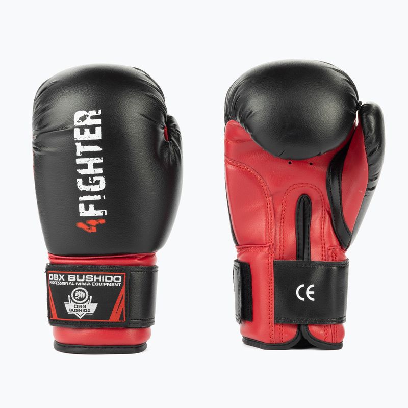Rękawice bokserskie dziecięce DBX BUSHIDO czarne ARB-407v3_6oz