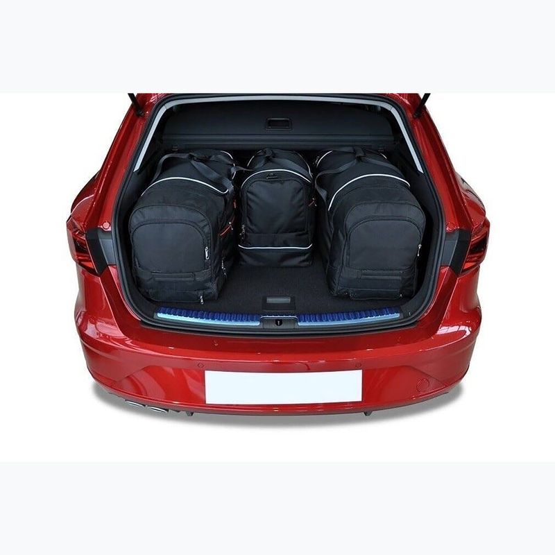 Zestaw toreb do bagażnika KJUST Seat Leon ST 2013-2020 4 szt. czarny 14