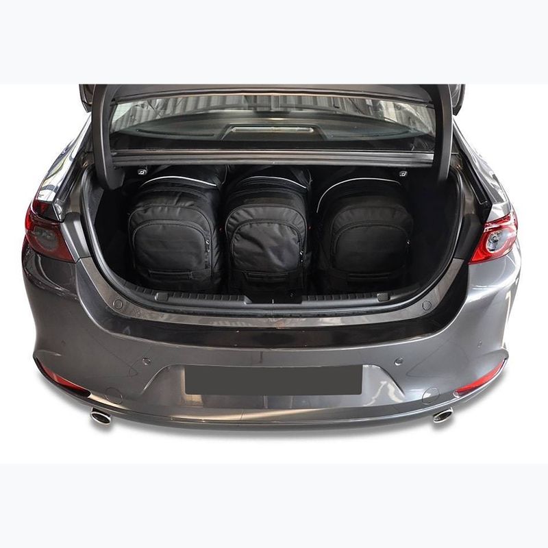 Zestaw toreb do bagażnika KJUST Mazda 3 Limousine 2018+ 5 szt. czarny 14