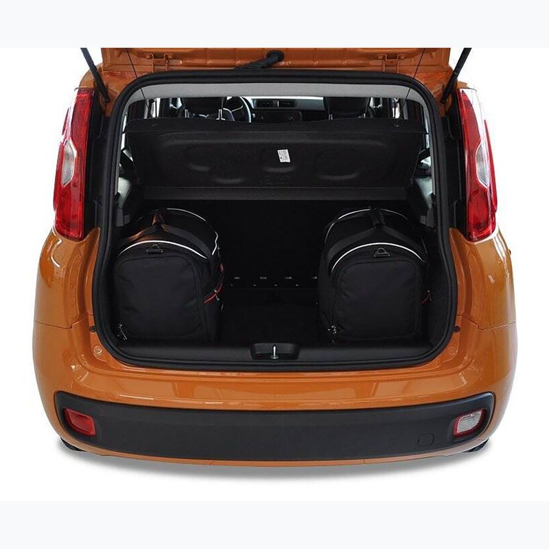 Zestaw toreb do bagażnika KJUST Fiat Panda 2012+ 3 szt. czarny 14