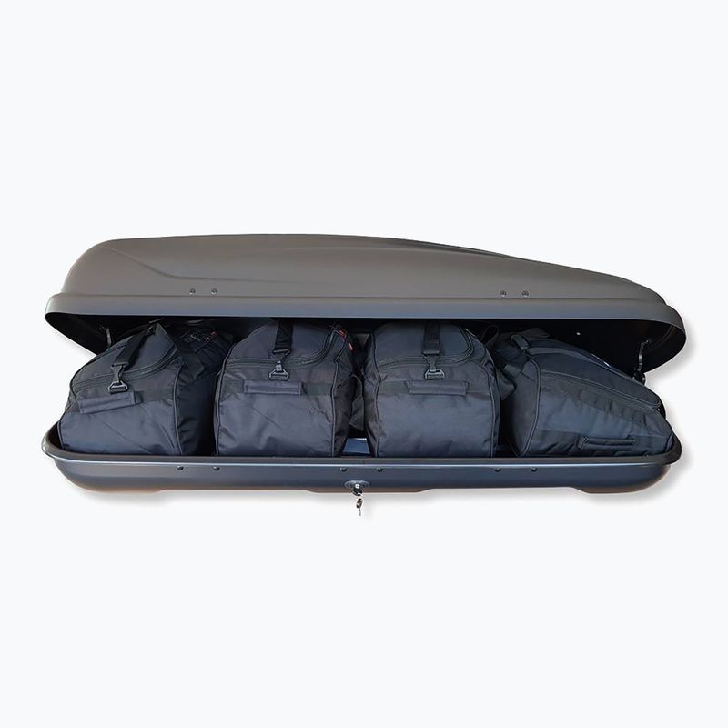 Zestaw toreb do boxa dachowego KJUST Interpack Traxer 5.6 4 szt. czarny