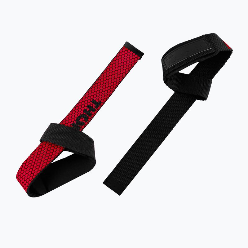 Paski do podnoszenia ciężarów THORN FIT Lifting Straps Anti-Slip red 2