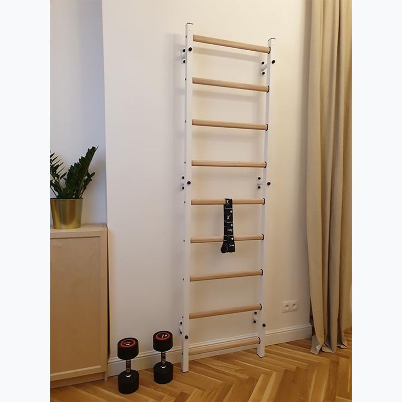 Drabinka gimnastyczna BenchK biała BK-700W 7
