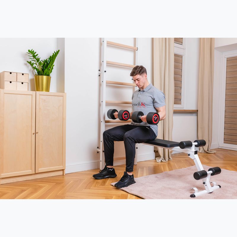 Drabinka gimnastyczna BenchK biała BK-723W 15