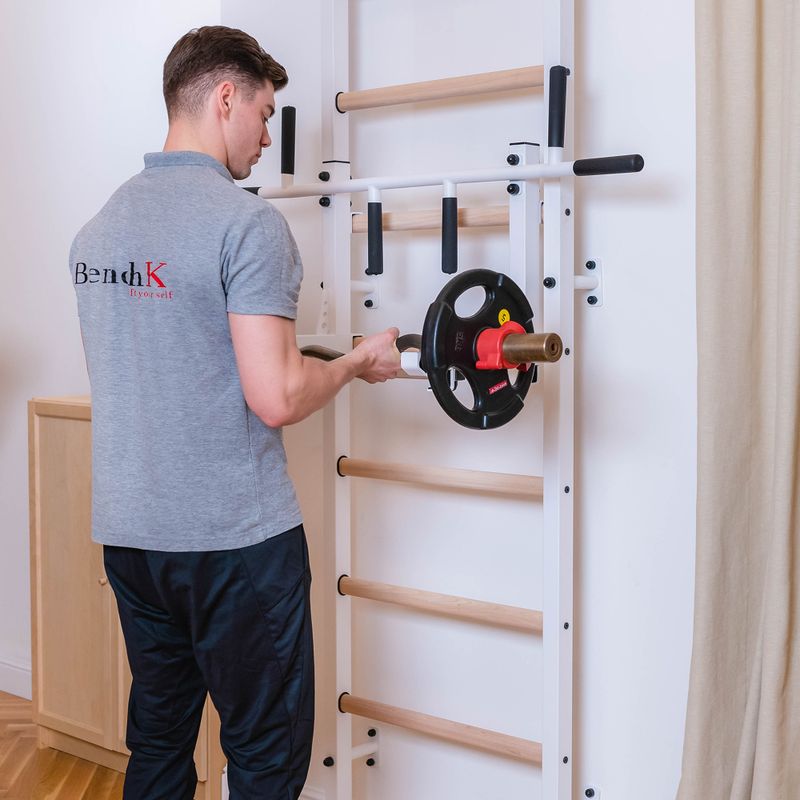 Drabinka gimnastyczna BenchK biała BK-231W 15