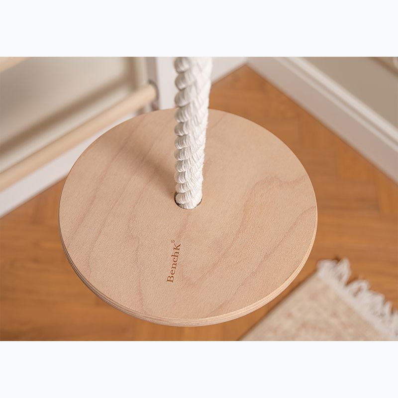Drabinka gimnastyczna BenchK 212W+A204 white matte/oak 12