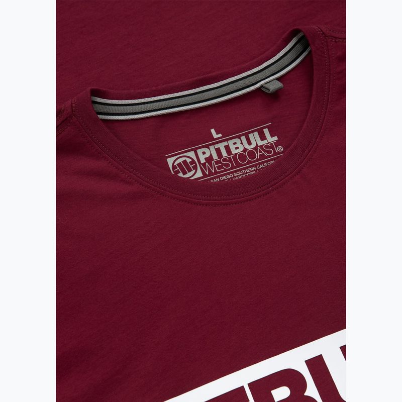 Koszulka męska Pitbull Hilltop burgundy 7