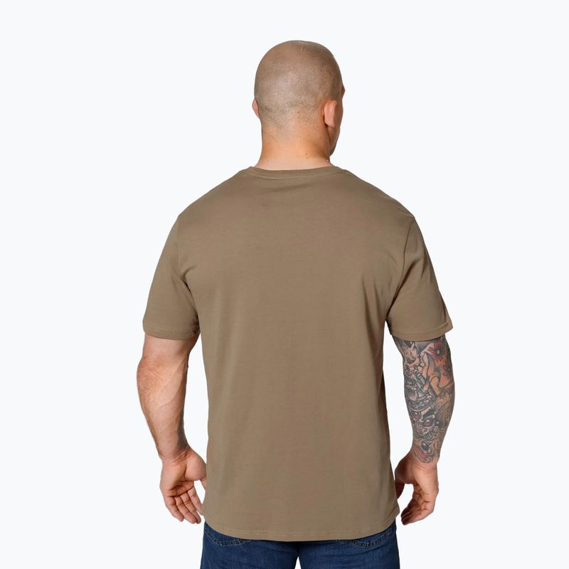 Koszulka męska Pitbull Small Logo coyote brown 3