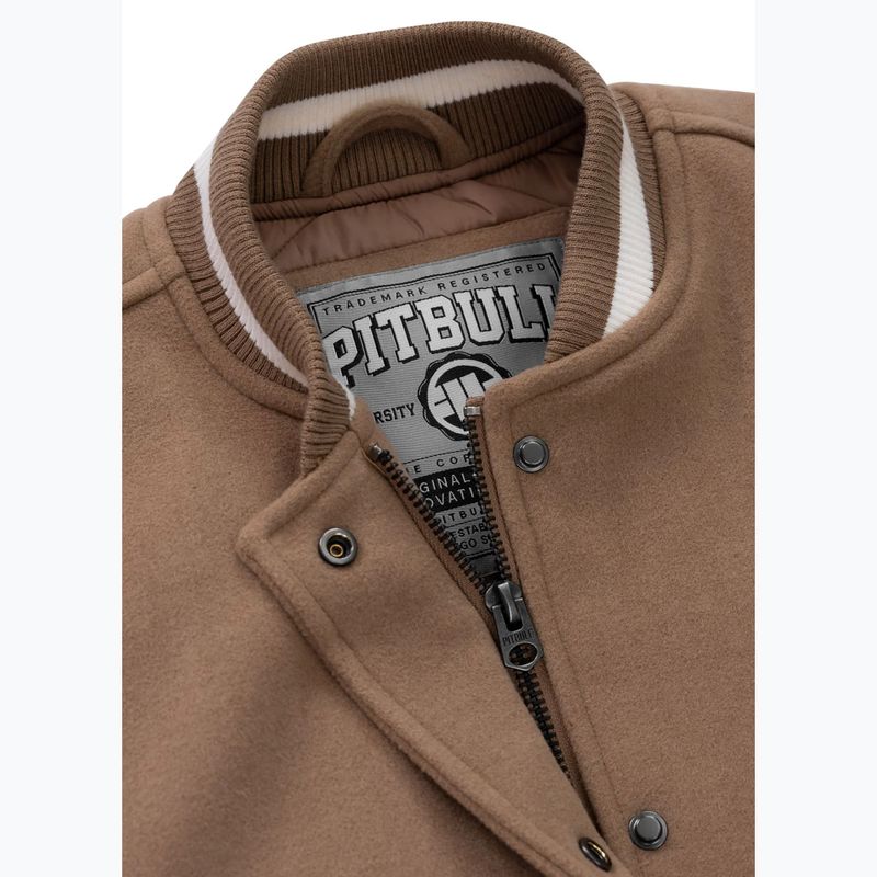Kurtka damska Pitbull Buena Quilted Varsity brown 6