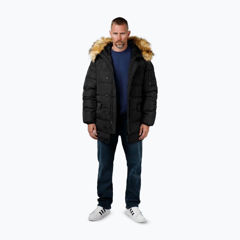 Kurtka zimowa męska Pitbull Kingston 2 Parka black 2