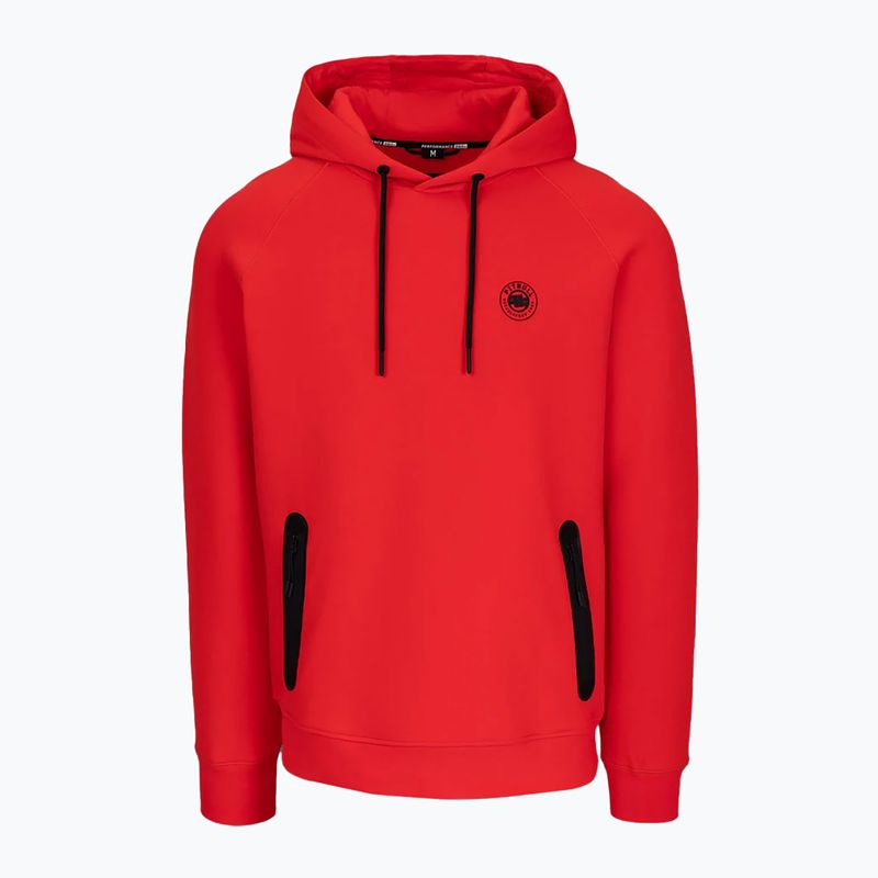 Bluza męska Pitbull Dogwood Hooded Sweatshirt fluo/red