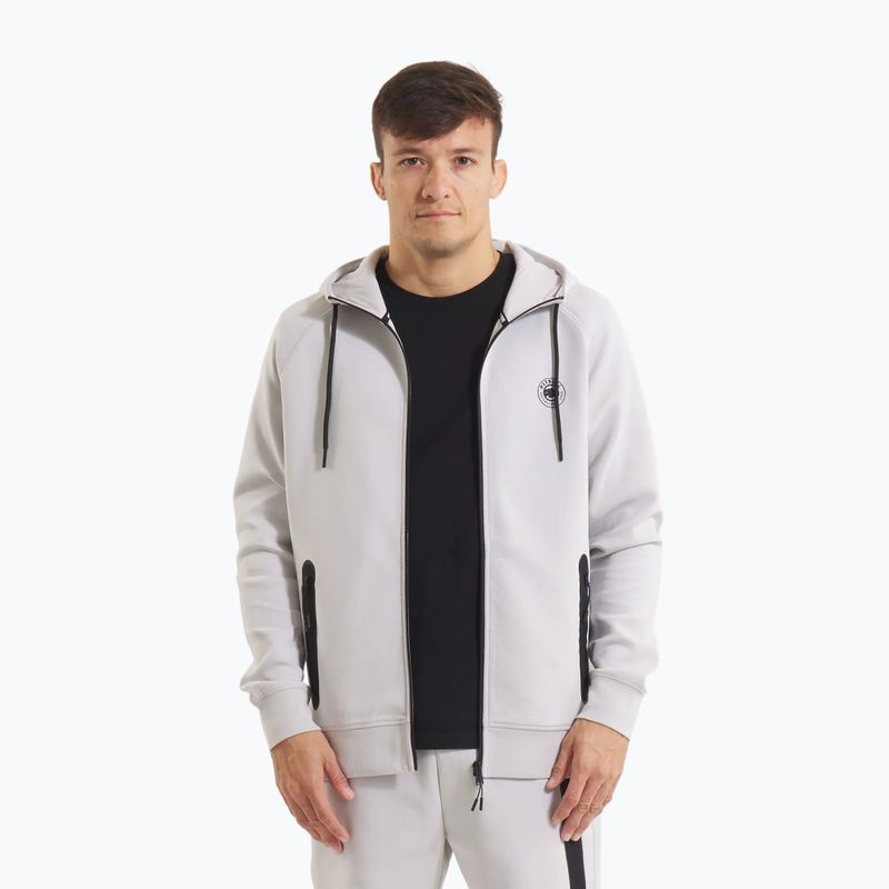 Bluza męska Pitbull Dogwood Hooded Zip Sweatshirt white/blue