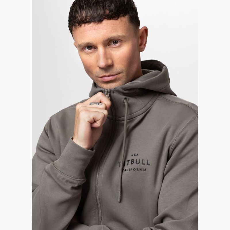Bluza męska Pitbull Sampson Hooded Zip Sweatshirt taupe 5