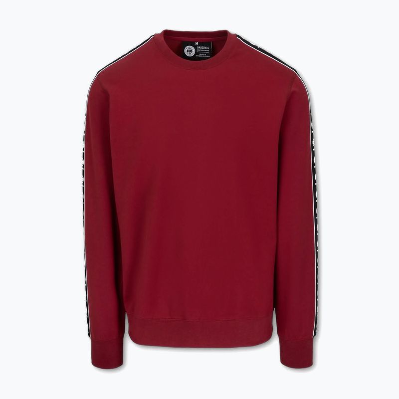 Bluza męska Pitbull Tape Nugget Crewneck Sweatshirt burgundy 5