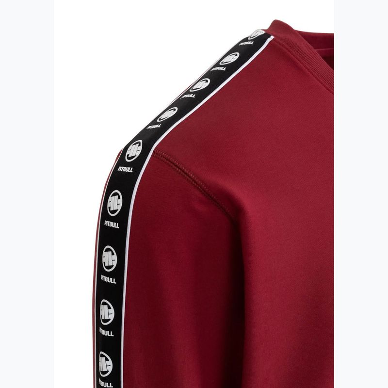 Bluza męska Pitbull Tape Nugget Crewneck Sweatshirt burgundy 8
