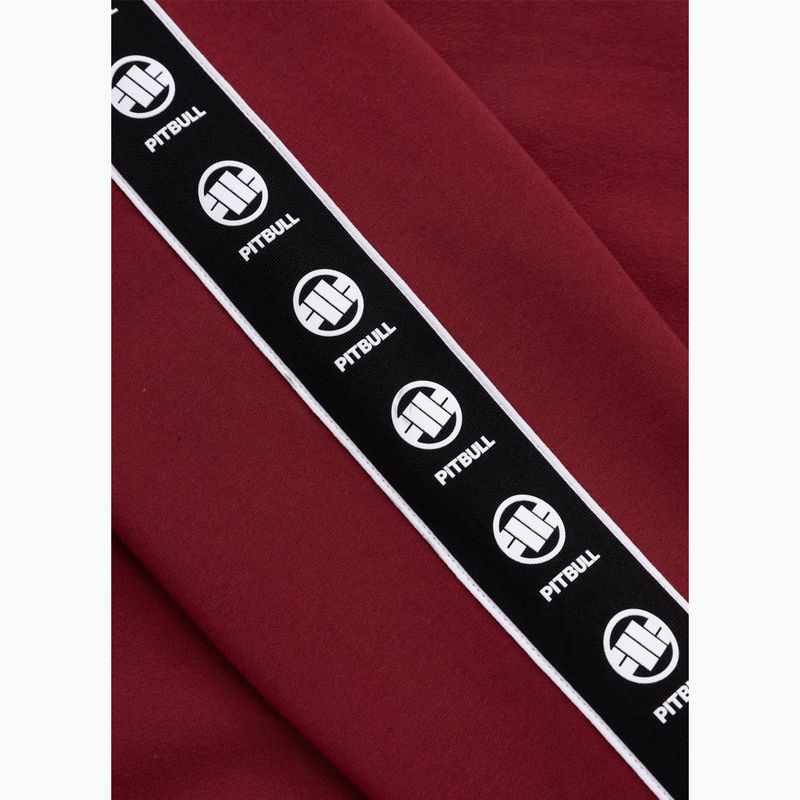 Bluza męska Pitbull Tape Nugget Crewneck Sweatshirt burgundy 9