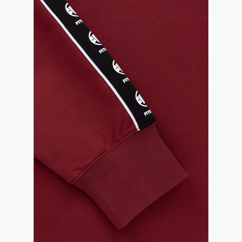 Bluza męska Pitbull Tape Nugget Crewneck Sweatshirt burgundy 10