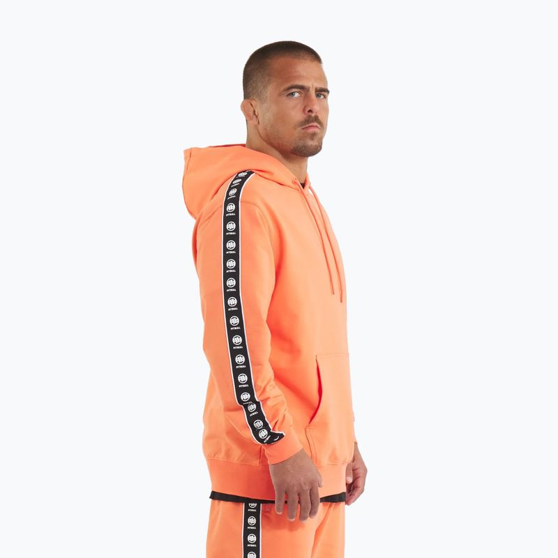 Bluza męska Pitbull Tape Nugget Hooded Sweatshirt bright salmon