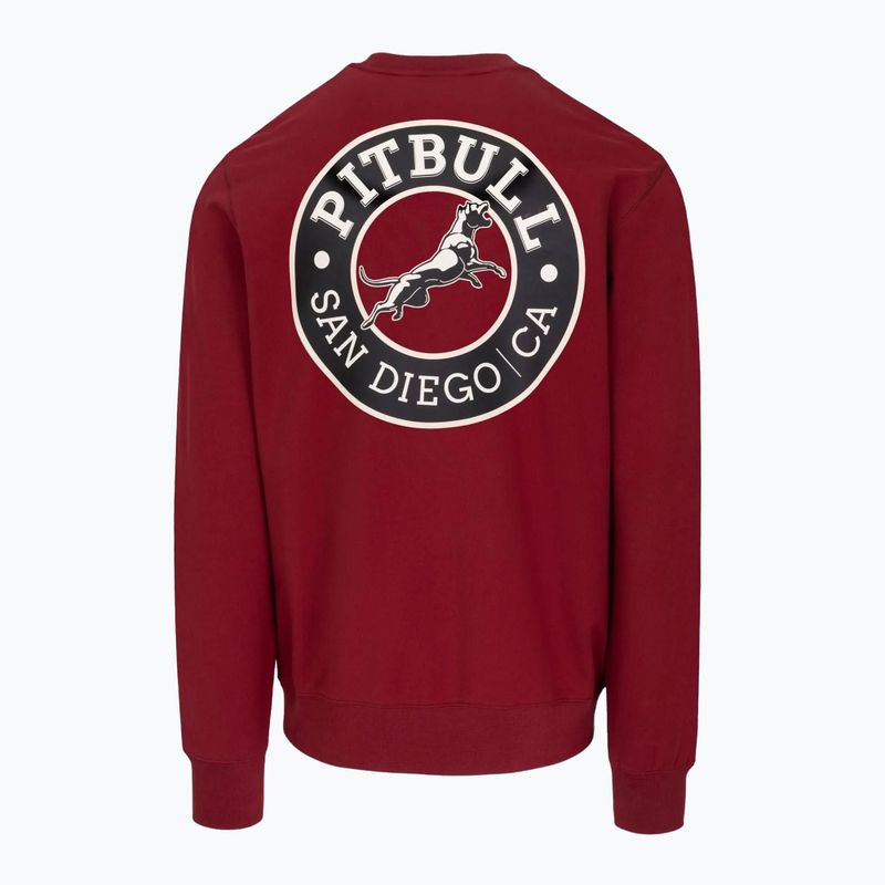 Bluza męska Pitbull San Diego Ca Crewneck Sweatshirt burgundy 2