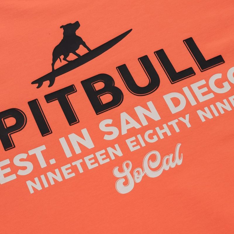 Bluza męska Pitbull Surfing Dog Crewneck Sweatshirt bright salmon 7