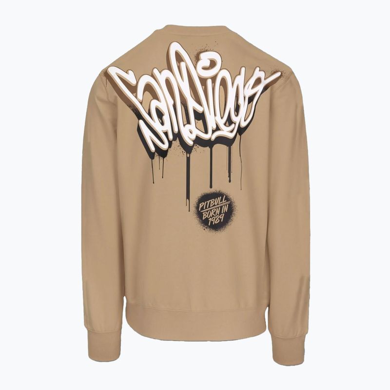 Bluza męska Pitbull Graffitti Crewneck Sweatshirt pale sand 4