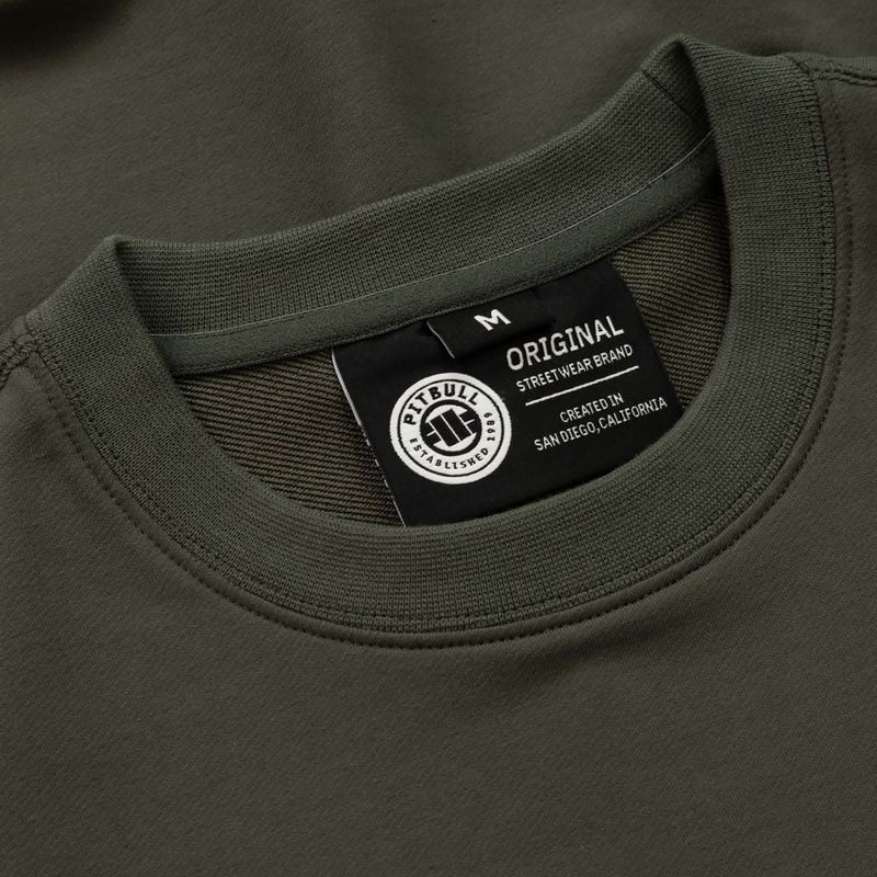 Bluza męska Pitbull Troublemaker Crewneck Sweatshirt old green 3