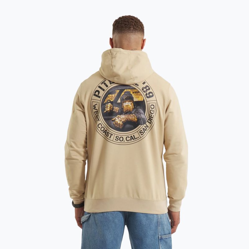 Bluza męska Pitbull Driving Hooded Sweatshirt pale sand 3