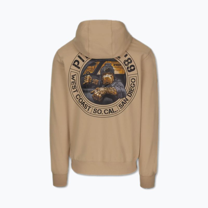 Bluza męska Pitbull Driving Hooded Sweatshirt pale sand 8