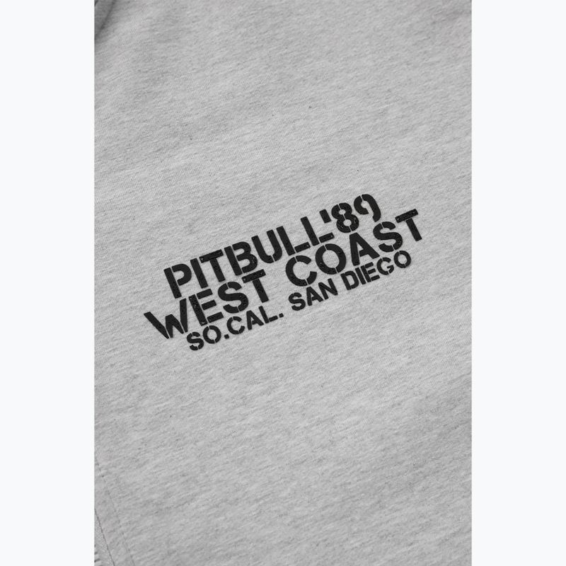 Bluza męska Pitbull Driving Hooded Zip Sweatshirt grey/melange 4