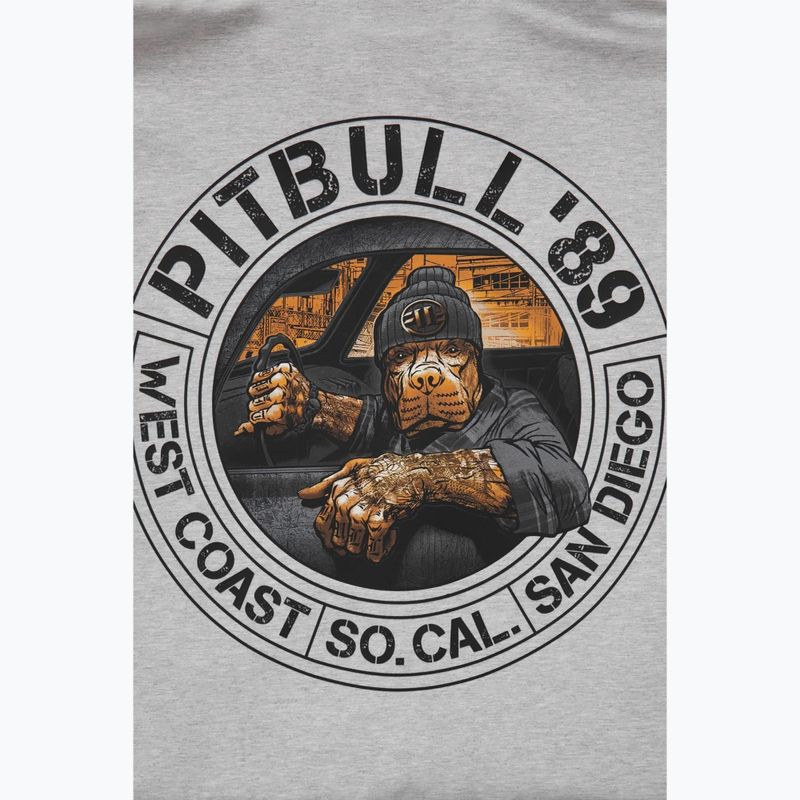 Bluza męska Pitbull Driving Hooded Zip Sweatshirt grey/melange 5