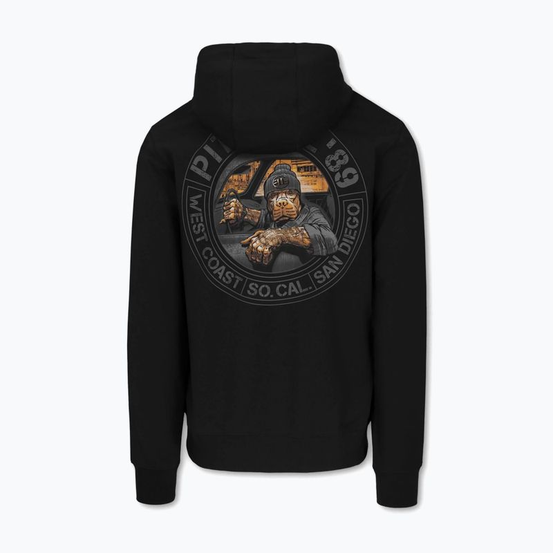 Bluza męska Pitbull Driving Hooded Zip Sweatshirt black 8